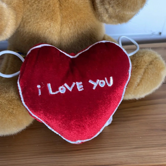 Build-A-Bear Stuffed Animal with I Love You Heart pillow Teddy Plush Toy - Picture 9 of 14